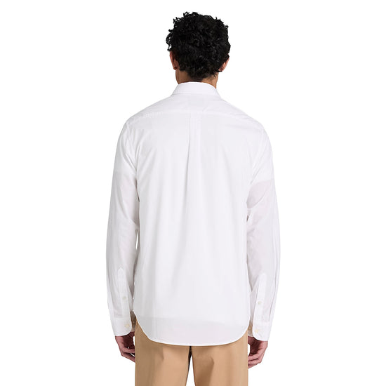 Camicia Uomo in popeline Bianco modello retro