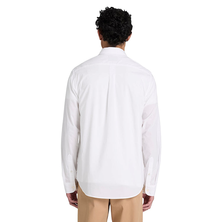 Camicia Uomo in popeline Bianco modello retro