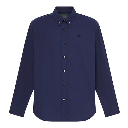 Camicia Uomo in popeline Blu scuro