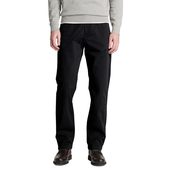 Pantaloni Uomo Chino Claremont gamba dritta Nero modello frontale