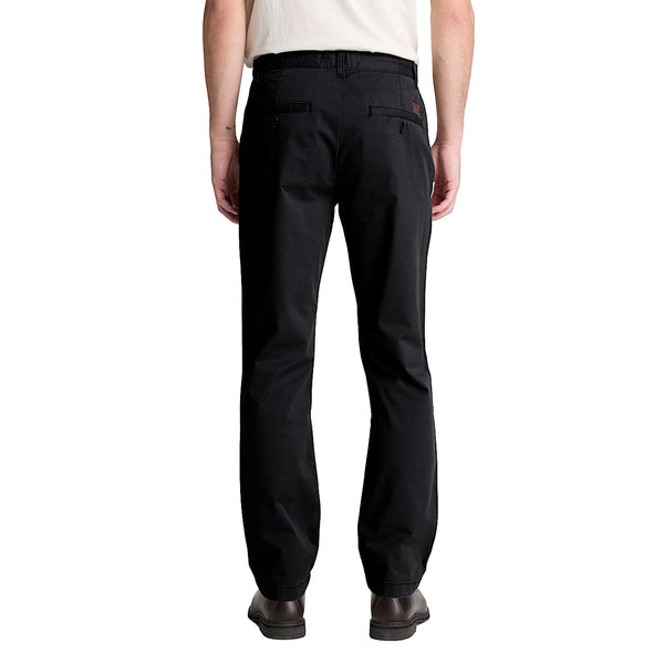 Pantaloni Uomo Chino Claremont gamba dritta Nero modello retro
