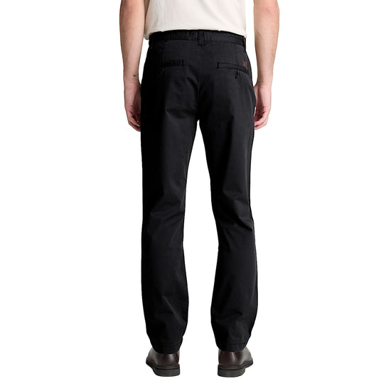 Pantaloni Uomo Chino Claremont gamba dritta Nero modello retro