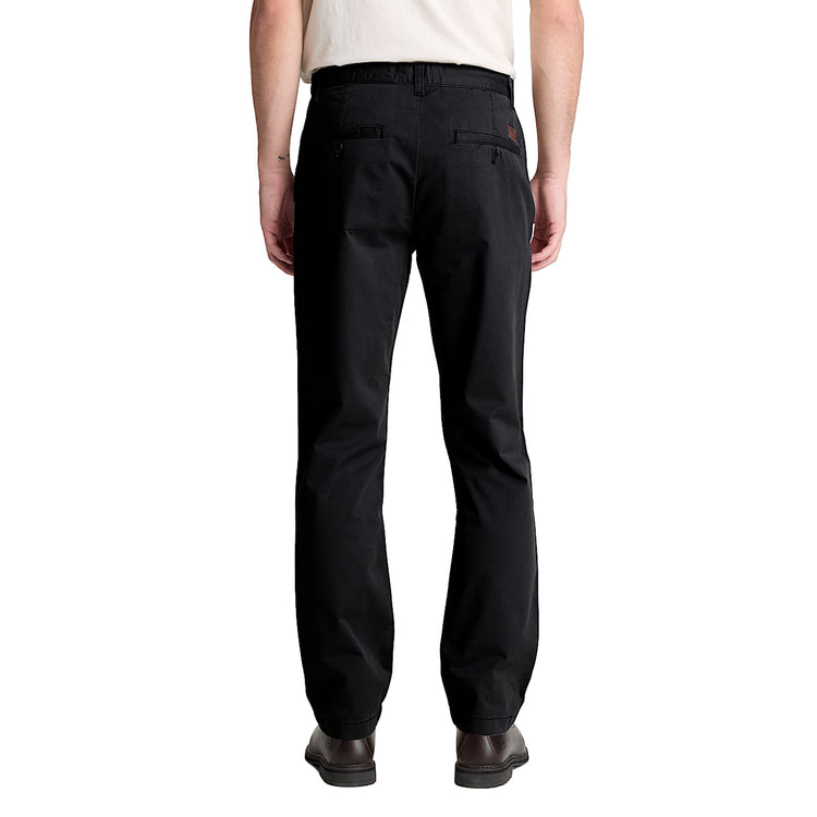 Pantaloni Uomo Chino Claremont gamba dritta Nero modello retro