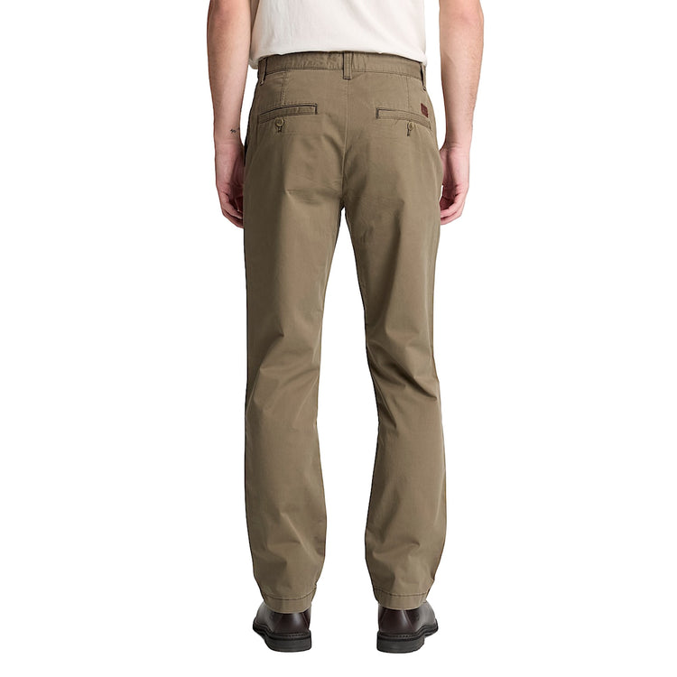 Pantaloni Uomo Chino Claremont gamba dritta Verde modello retro