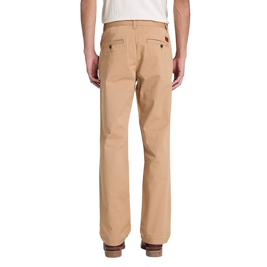 Pantaloni Uomo Chino Claremont gamba dritta Beige modello retro