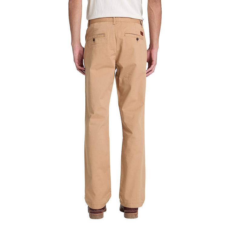 Pantaloni Uomo Chino Claremont gamba dritta Beige modello retro