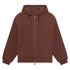 Felpa reversibile Uomo con cappuccio marrone