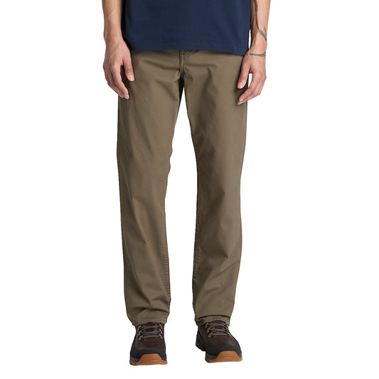 Pantalone Uomo Sandown Cavalry in twill verde modello frontale