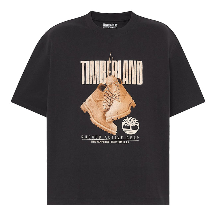 T-shirt Uomo Rugged Boot Nero
