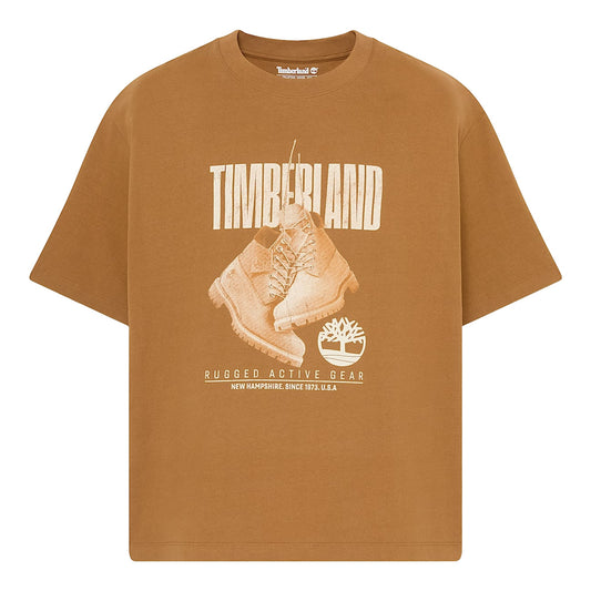 T-shirt Uomo Rugged Boot Giallo scuro