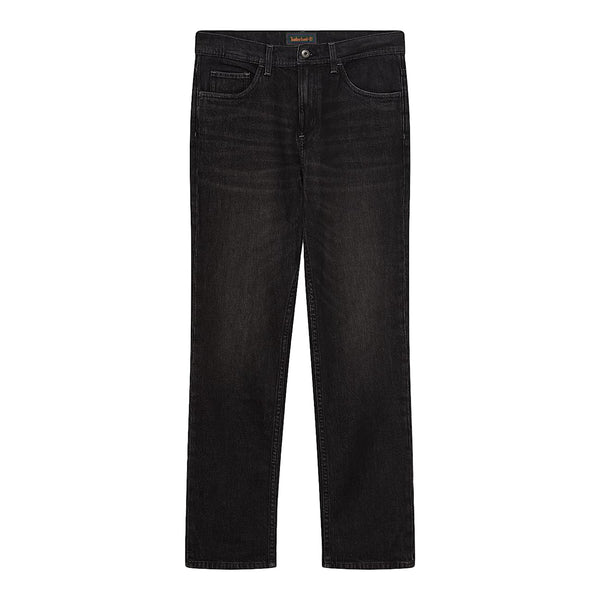 Pantalone Uomo in denim nero a gamba dritta