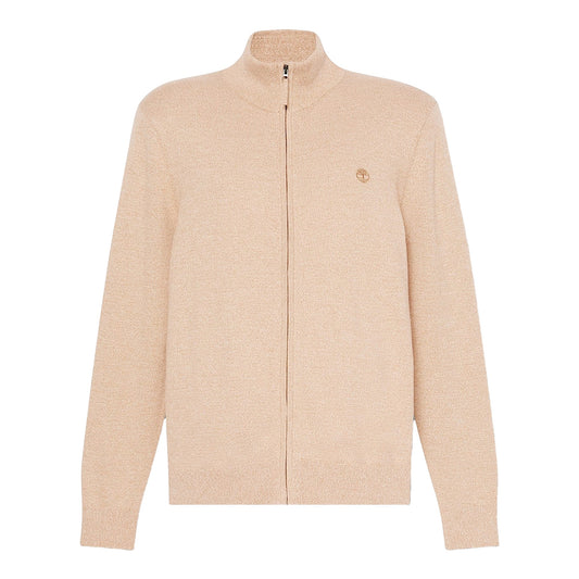 Maglione Uomo con zip intera Beige