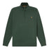 Maglione Uomo Williams River con zip 1/4 Verde