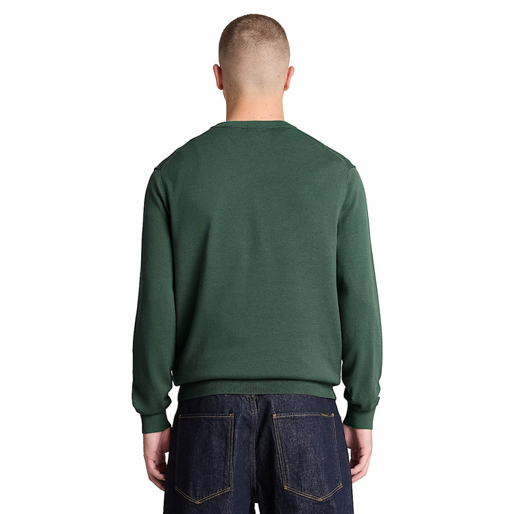 Maglione girocollo Uomo Williams River Verde modello retro