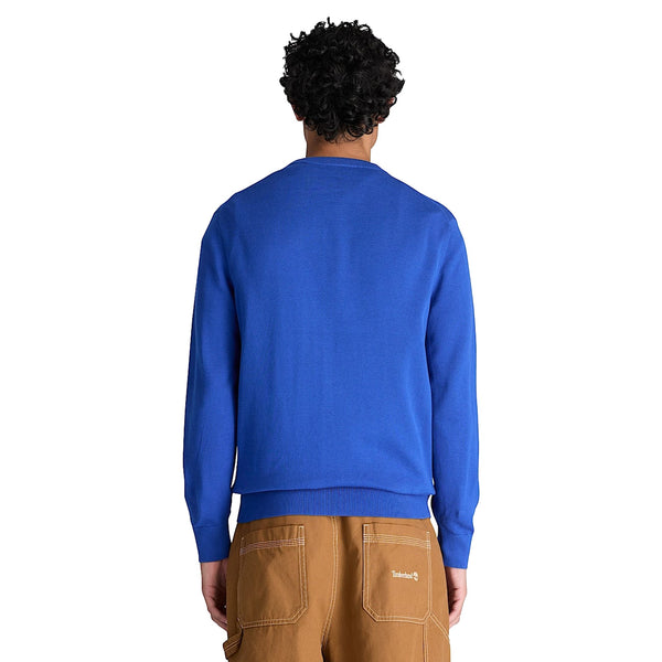 Maglione girocollo Uomo Williams River Blu modello retro