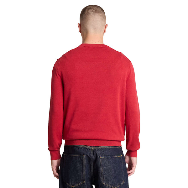Maglione girocollo Uomo Williams River Rosso modello retro