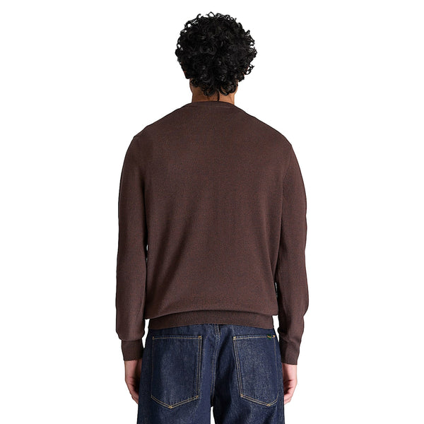 Maglione girocollo Uomo Williams River Marrone modello retro