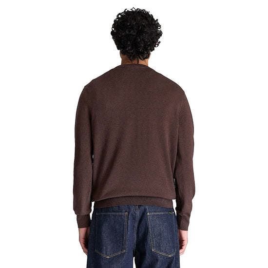 Maglione girocollo Uomo Williams River Marrone modello retro