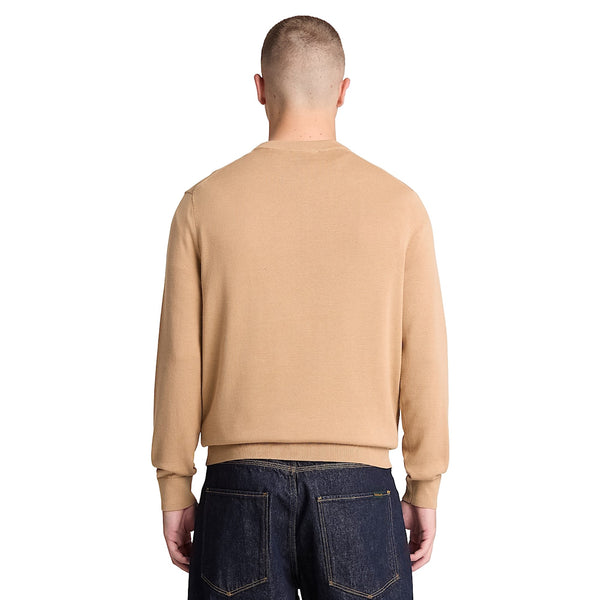 Maglione girocollo Uomo Williams River Beige modello retro