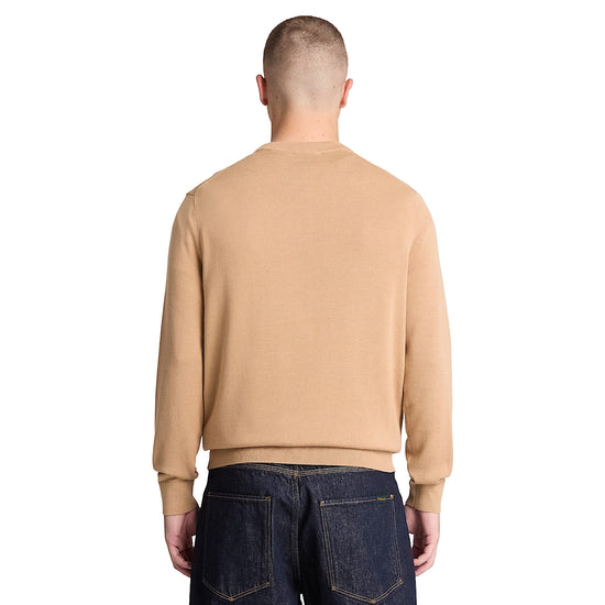Maglione girocollo Uomo Williams River Beige modello retro