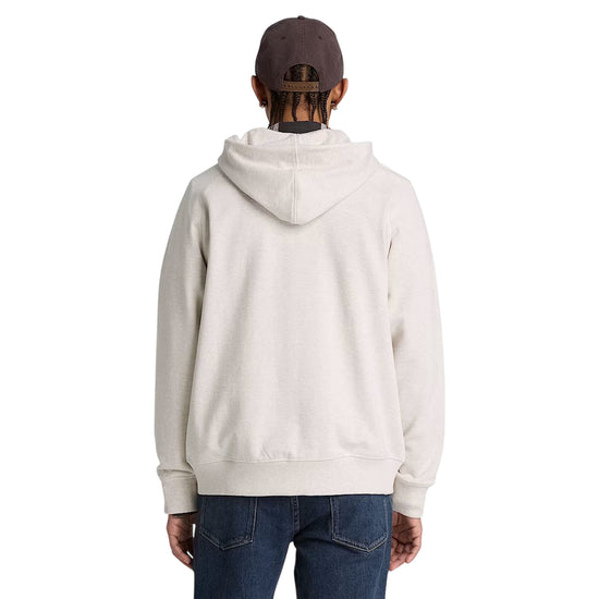 Felpa Uomo Exter River con zip Beige modello retro