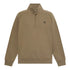 Felpa Uomo Exeter River con zip 1/4 verde