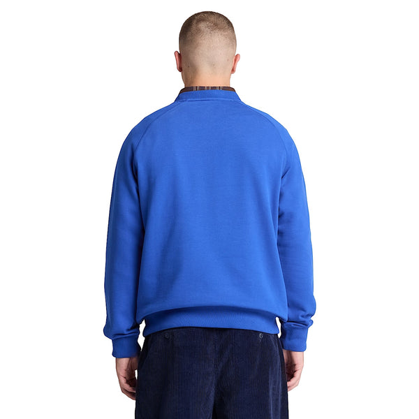 Felpa girocollo Uomo Exeter River Blu chiaro modello retro