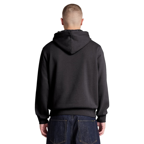 Felpa Uomo con logo piccolo in silicone Nero modello retro
