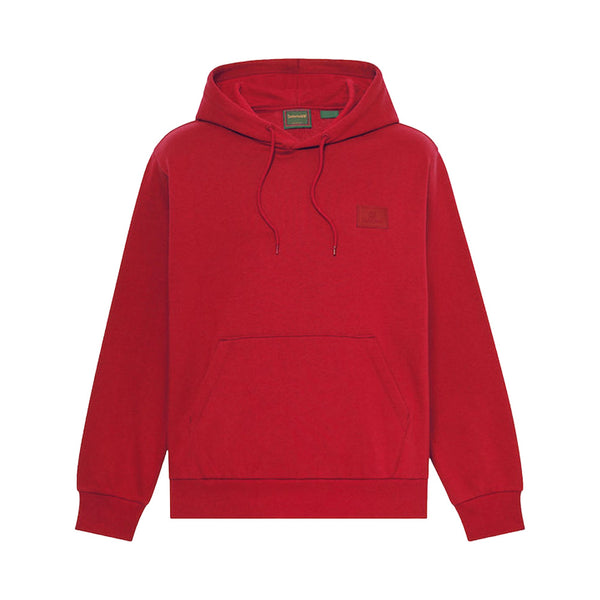 Felpa Uomo con logo piccolo in silicone Rosso
