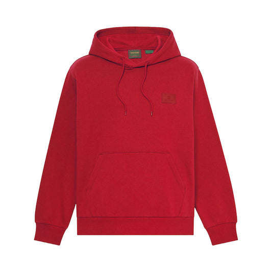 Felpa Uomo con logo piccolo in silicone Rosso