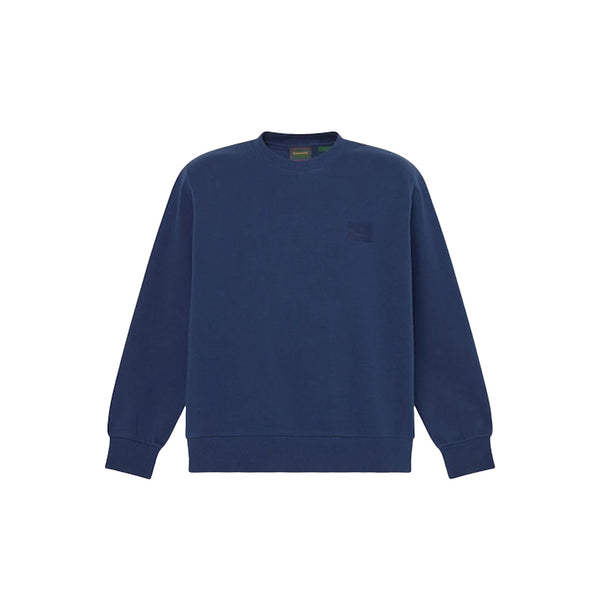 Felpa girocollo Uomo con logo in silicone Blu