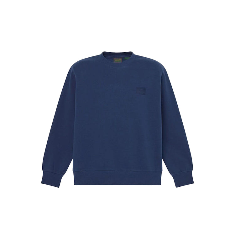 Felpa girocollo Uomo con logo in silicone Blu