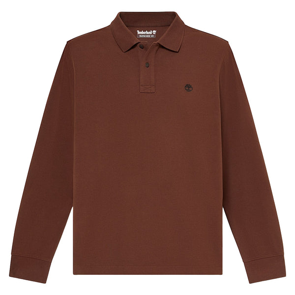 Polo Uomo manica lunga Millers River Marrone