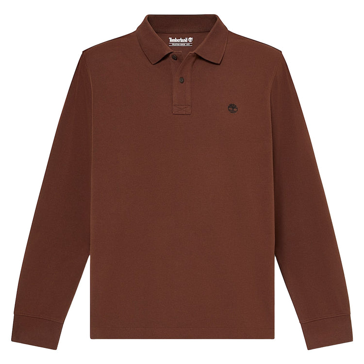 Polo Uomo manica lunga Millers River Marrone