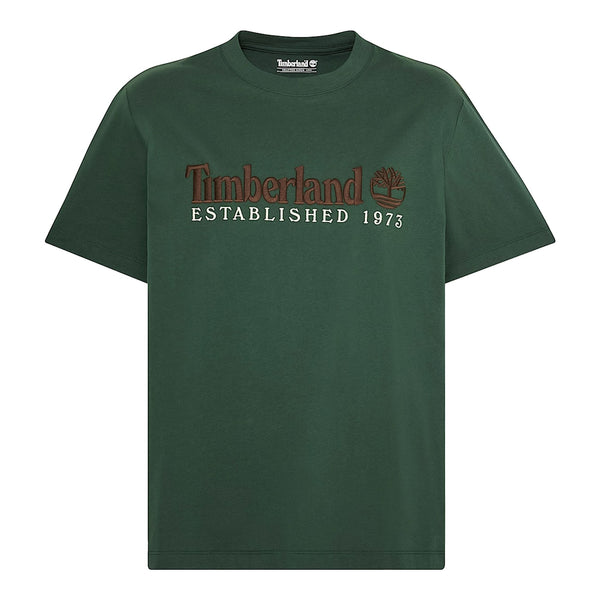 T-shirt Uomo Verde con ricamo Established 1973