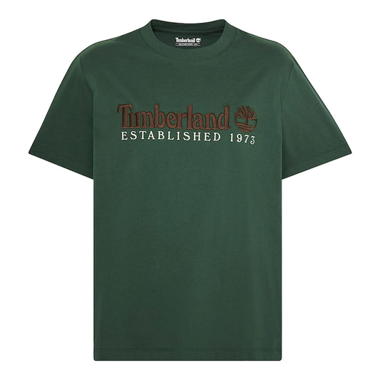 T-shirt Uomo Verde con ricamo Established 1973