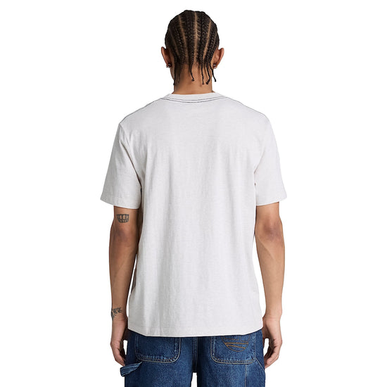 T-shirt Uomo Bianco con ricamo Established 1973 modello retro