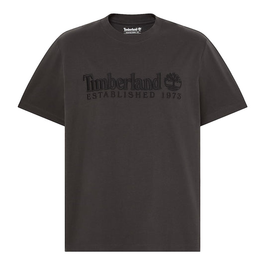 T-shirt Uomo Nero con ricamo Established 1973