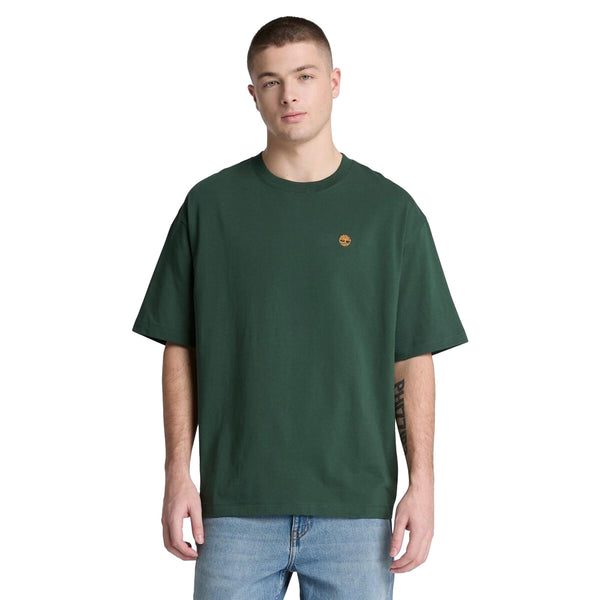 T-shirt Uomo Relaxed Dunstan River Verde modello frontale