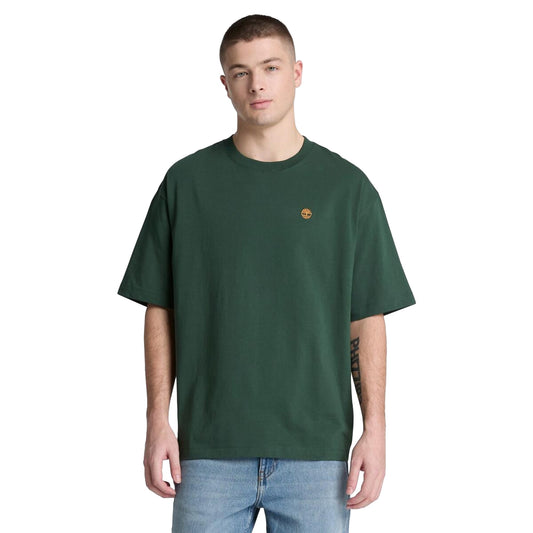 T-shirt Uomo Relaxed Dunstan River Verde modello frontale