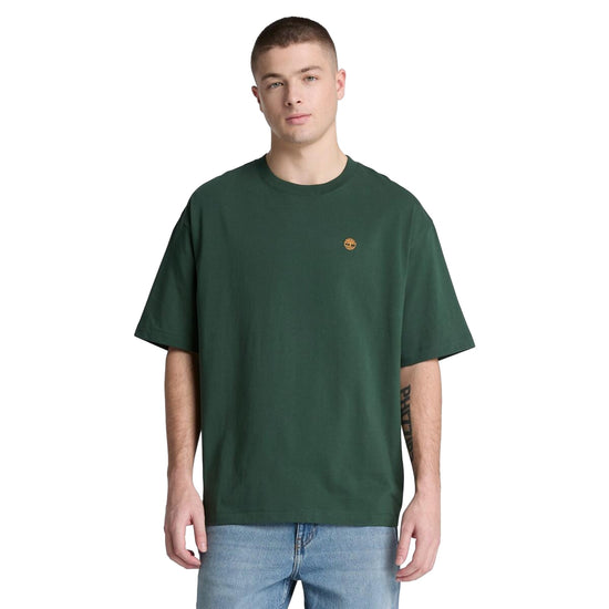 T-shirt Uomo Relaxed Dunstan River Verde modello frontale