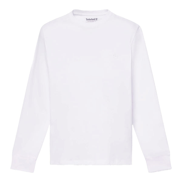 T-shirt Uomo Slim a manica lunga Bianco