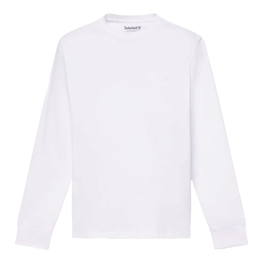 T-shirt Uomo Slim a manica lunga Bianco