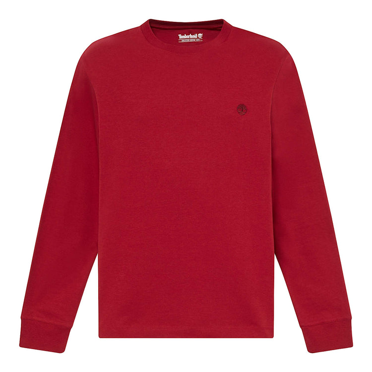 T-shirt Uomo Slim a manica lunga Rosso 