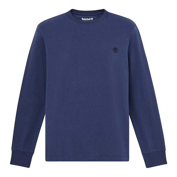 T-shirt Uomo Slim a manica lunga Blu