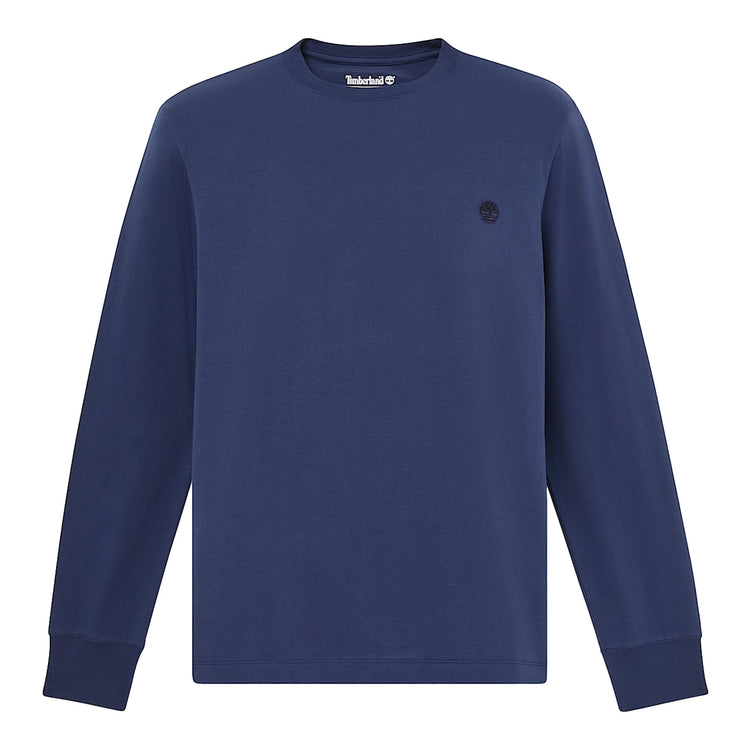 T-shirt Uomo Slim a manica lunga Blu