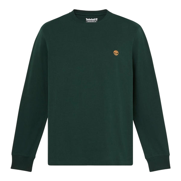T-shirt Uomo Slim a manica lunga Verde