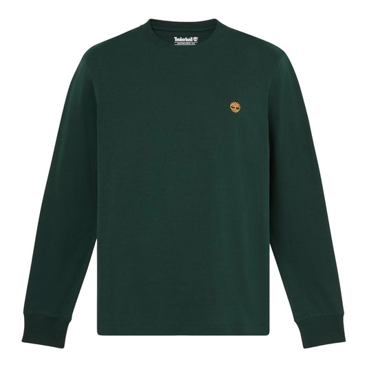 T-shirt Uomo Slim a manica lunga Verde