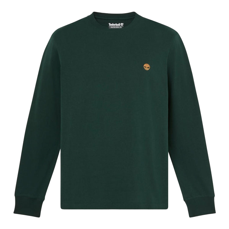 T-shirt Uomo Slim a manica lunga Verde