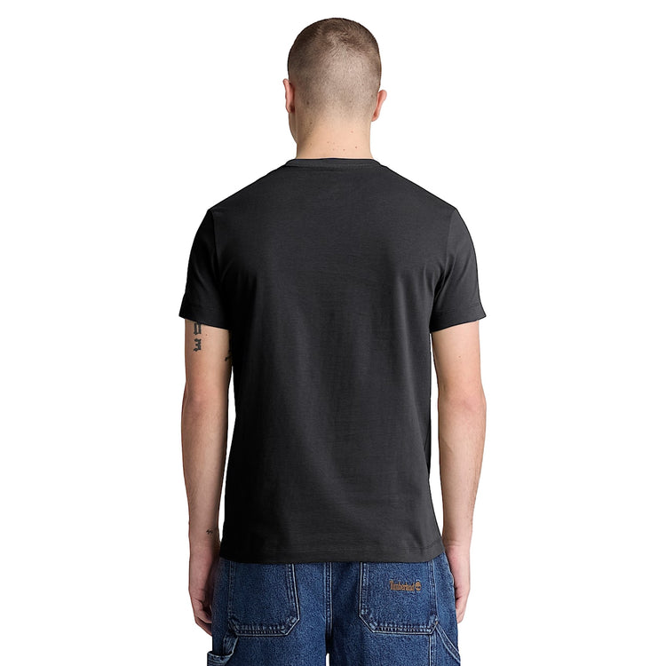 T-shirt Uomo Slim Dunstan River Nero modello retro